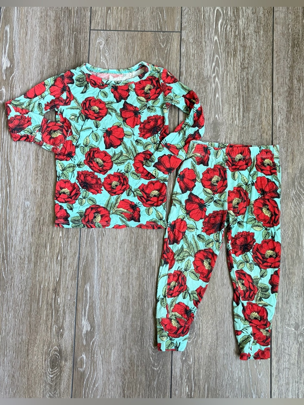 POSH PEANUT X A+O floral pajama set